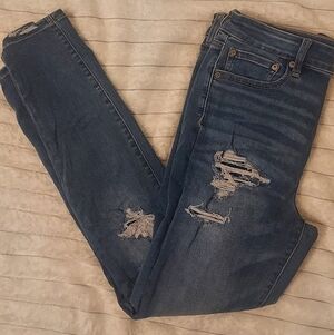 AE Distressed Denim Skinny Jeans
